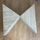 Rare vintage travertine coffee table