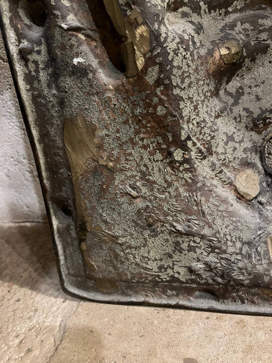 19th century bronze relief