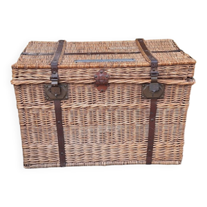 malle, coffre en osier