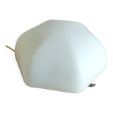 Hexagonal opaline globe ceiling light - 50s/60s