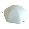Plafonnier globe opaline hexagonale - années 50/60