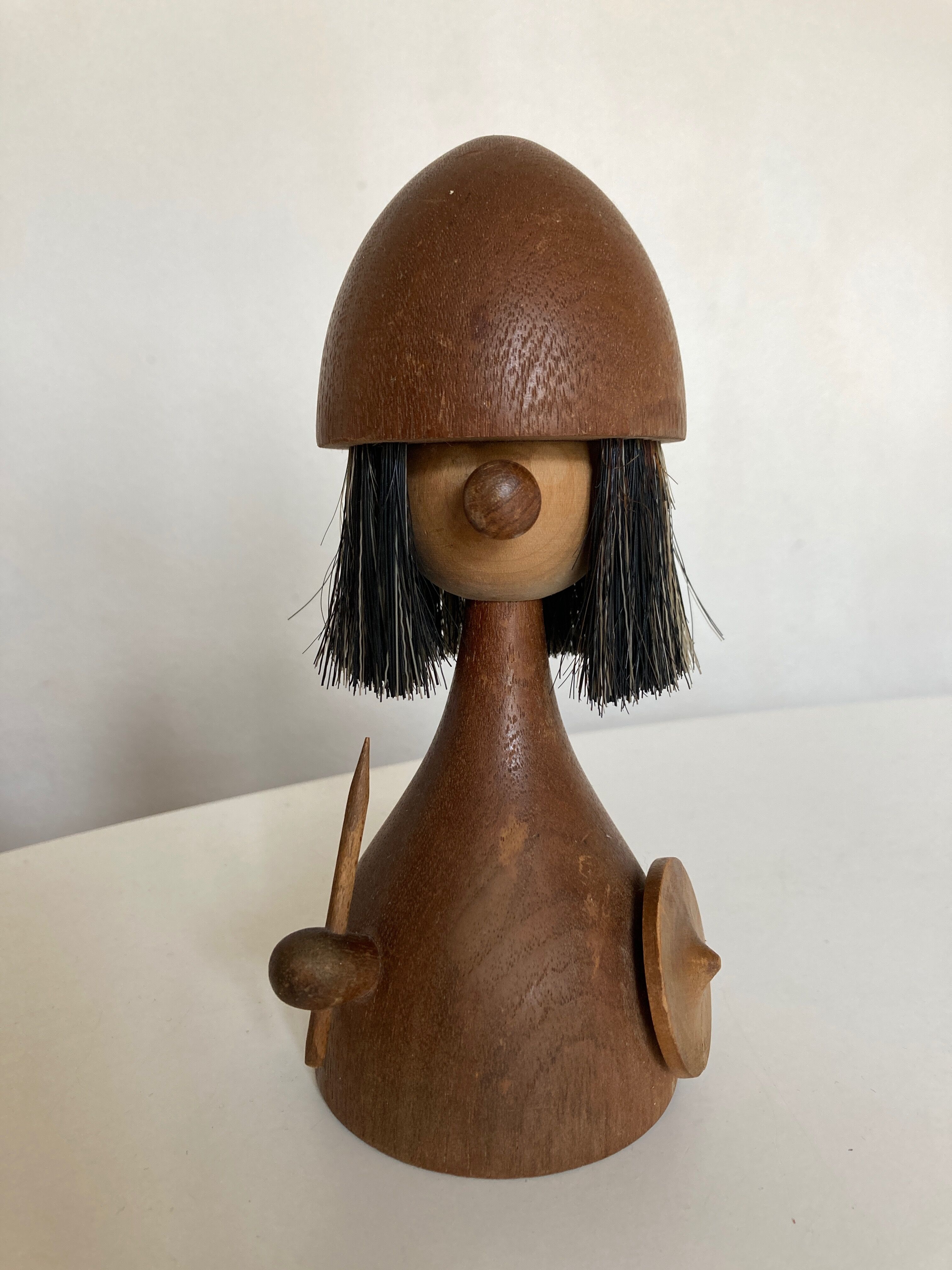 Viking doll by Kay Bojesen for Laurids Lønborg, teak Denmark 1950