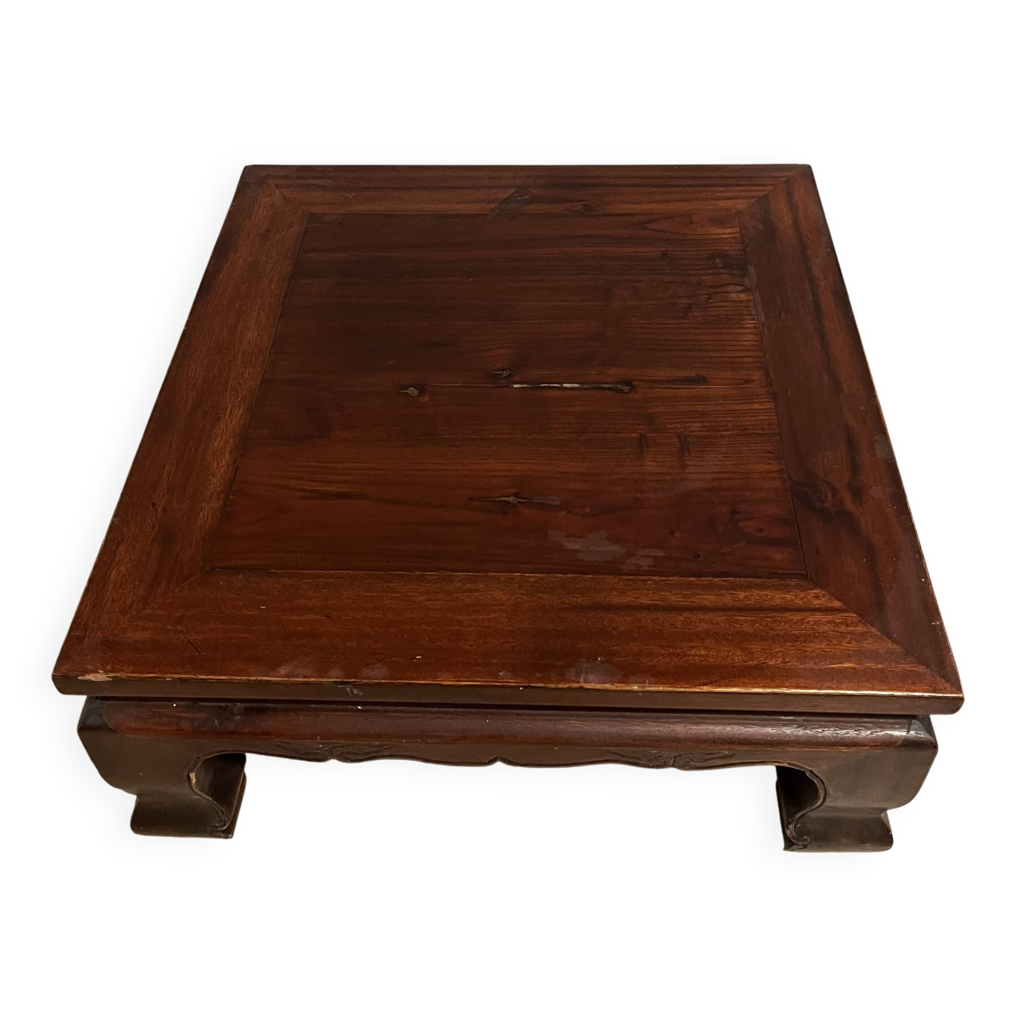 Table basse en bois massif – style asiatique
