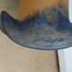 Antique Art Deco glass paste lamp tulip signed VIANNE