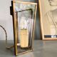 Brass wall lamp, mirror 50s
