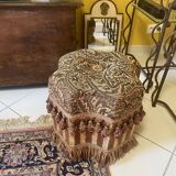 Napoleon III fabric ottoman