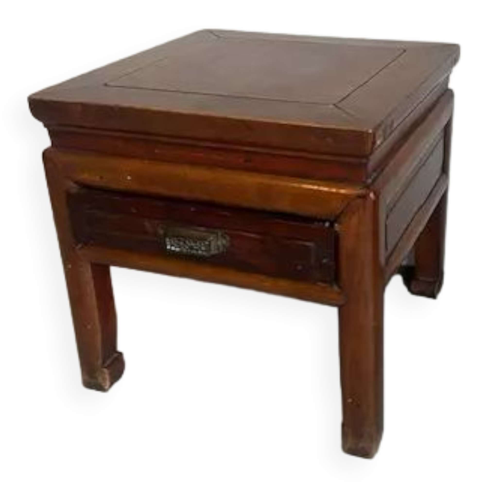 Old chinese olmen wooden cabinet with drawer