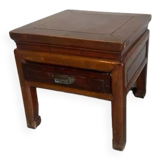 Old chinese olmen wooden cabinet with drawer