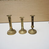 Set of 6 brass candlesticks