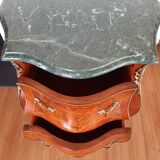 Commode sauteuse marquetee de style Louis XV