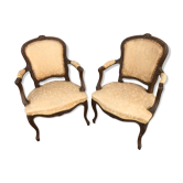 Paire de fauteuils Louis XV