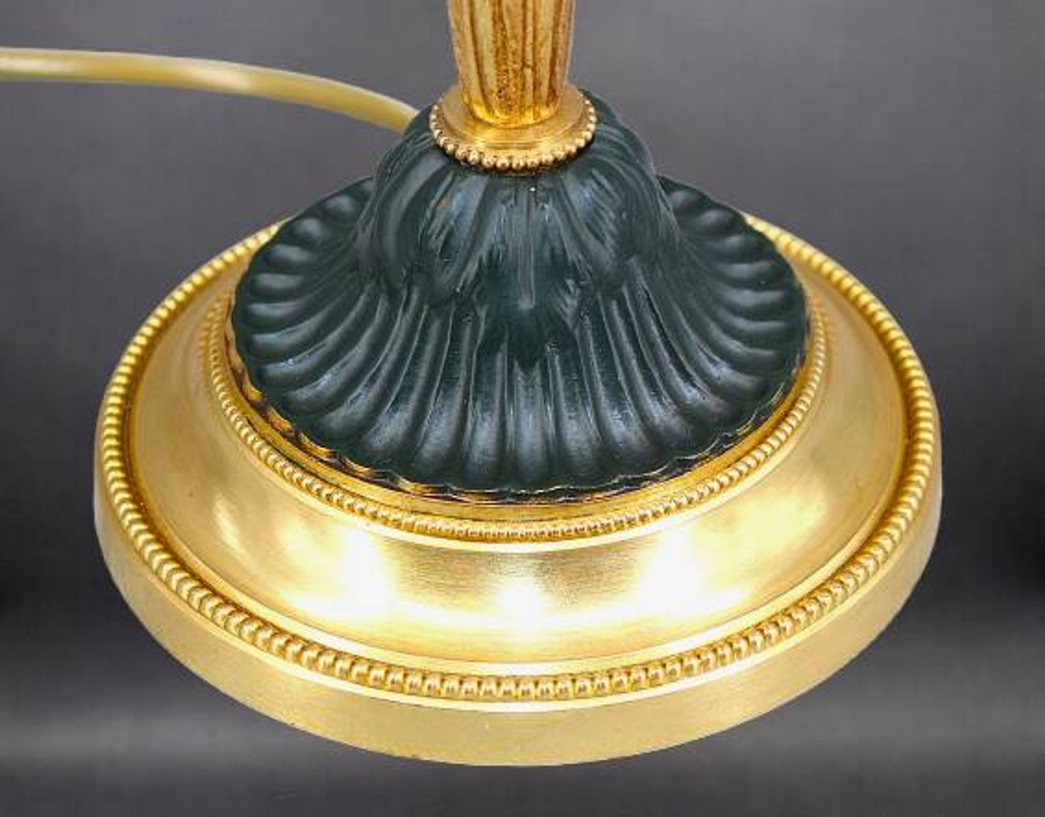 Flamboyant Pair of Candelabra/Chandeliers Solid Bronze Empire Style