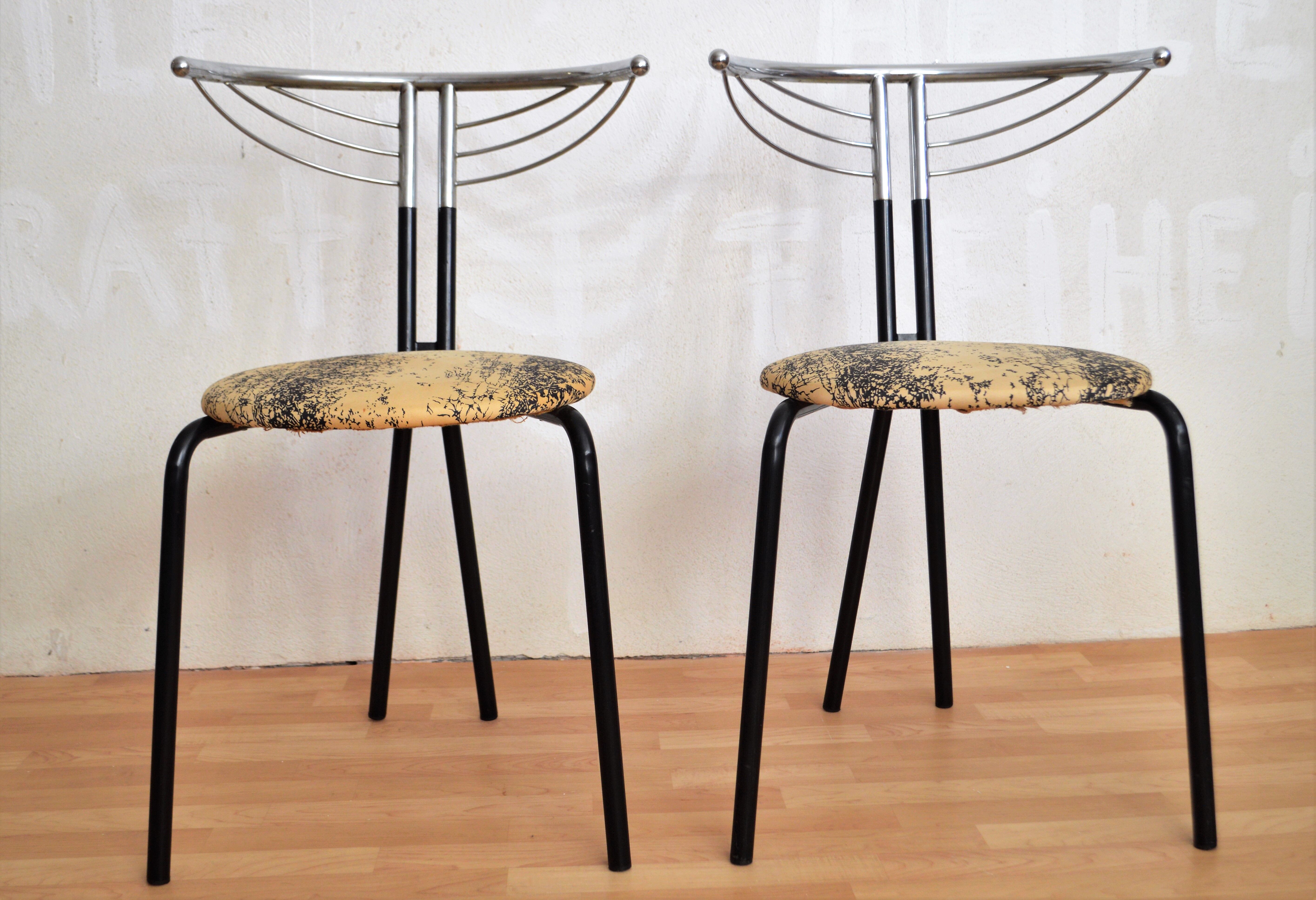 Chairs from the 80s design