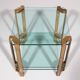 Peter Ghyczy T24 side or coffee table double glass 70s design 40x40x45