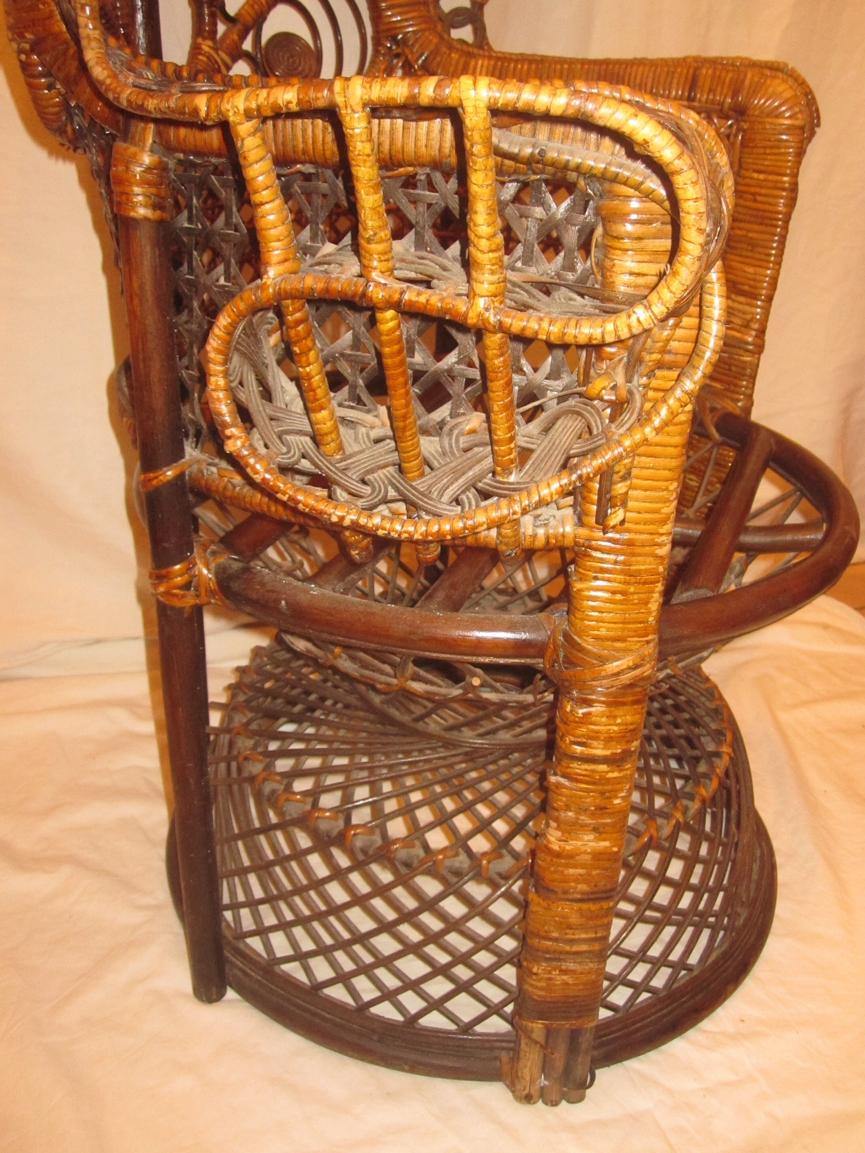 Emmanuelle rattan armchair
