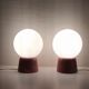 Pair of vintage bedside lamps