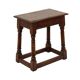 Tabouret en chêne massif anglais, 19e siècle