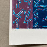 Lithograph signed Ouanes Amor 1970