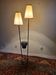 Vintage floor lamp magazine door in wrought iron