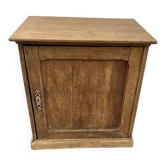 Ancien petit meuble de métier comptoir de mercerie en chêne