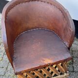 Vintage Mexican Equipale chairs and table