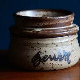 Beurrier à eau en grès pyrité artisanal