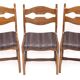 Set of 6 chairs by Guillerme and Chambron