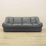 Italian leather sofa, three-seater, 1970s