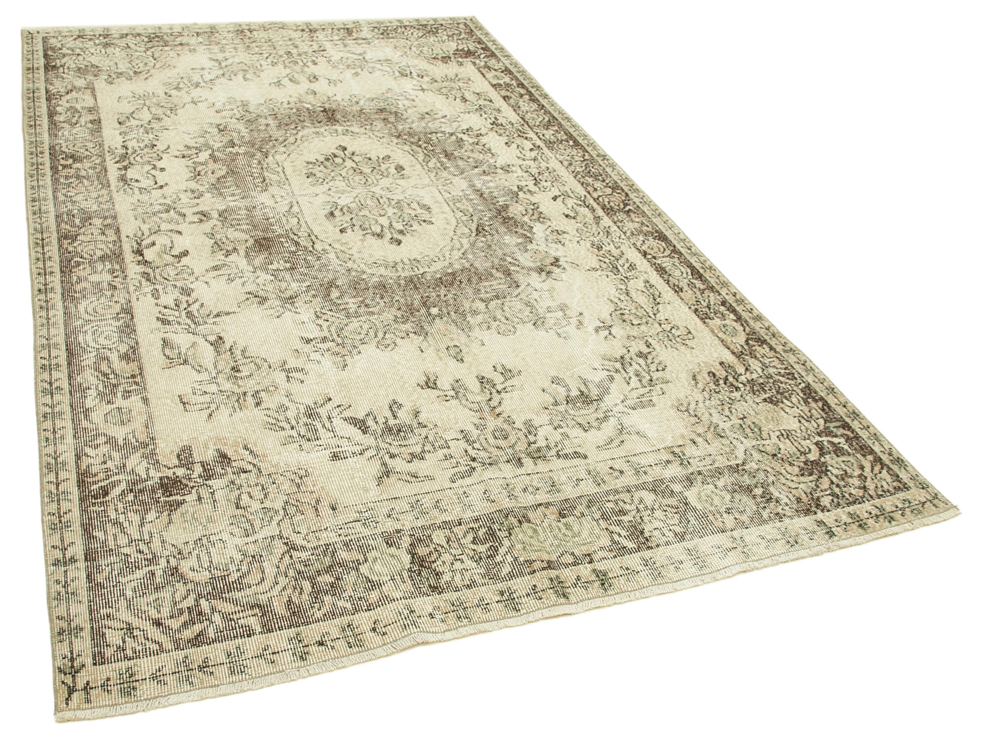 Handmade One-of-a-Kind Oriental Beige Rug 166 cm x 275 cm - 38901