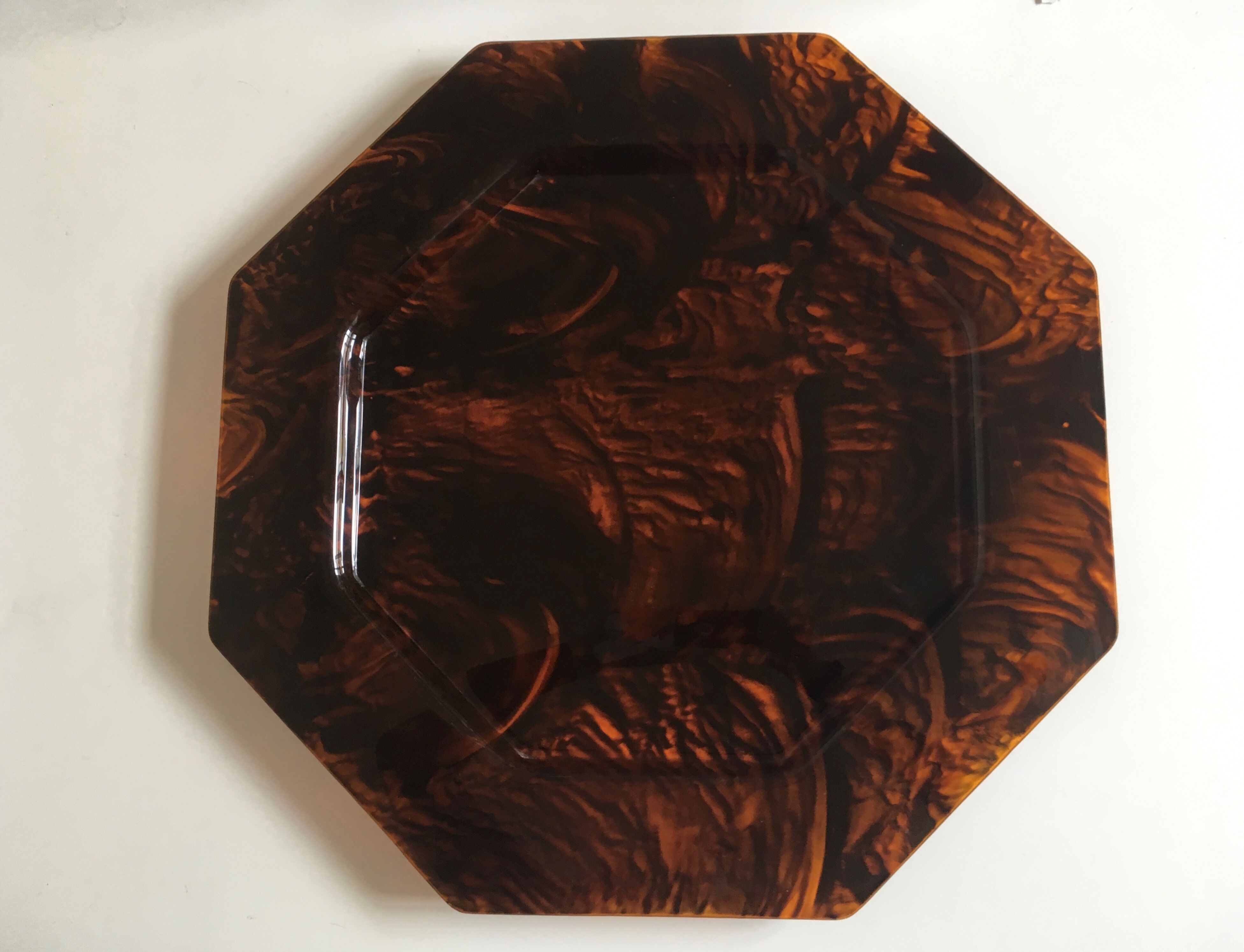 XL tray in lucite scale 1970 Pompidou era