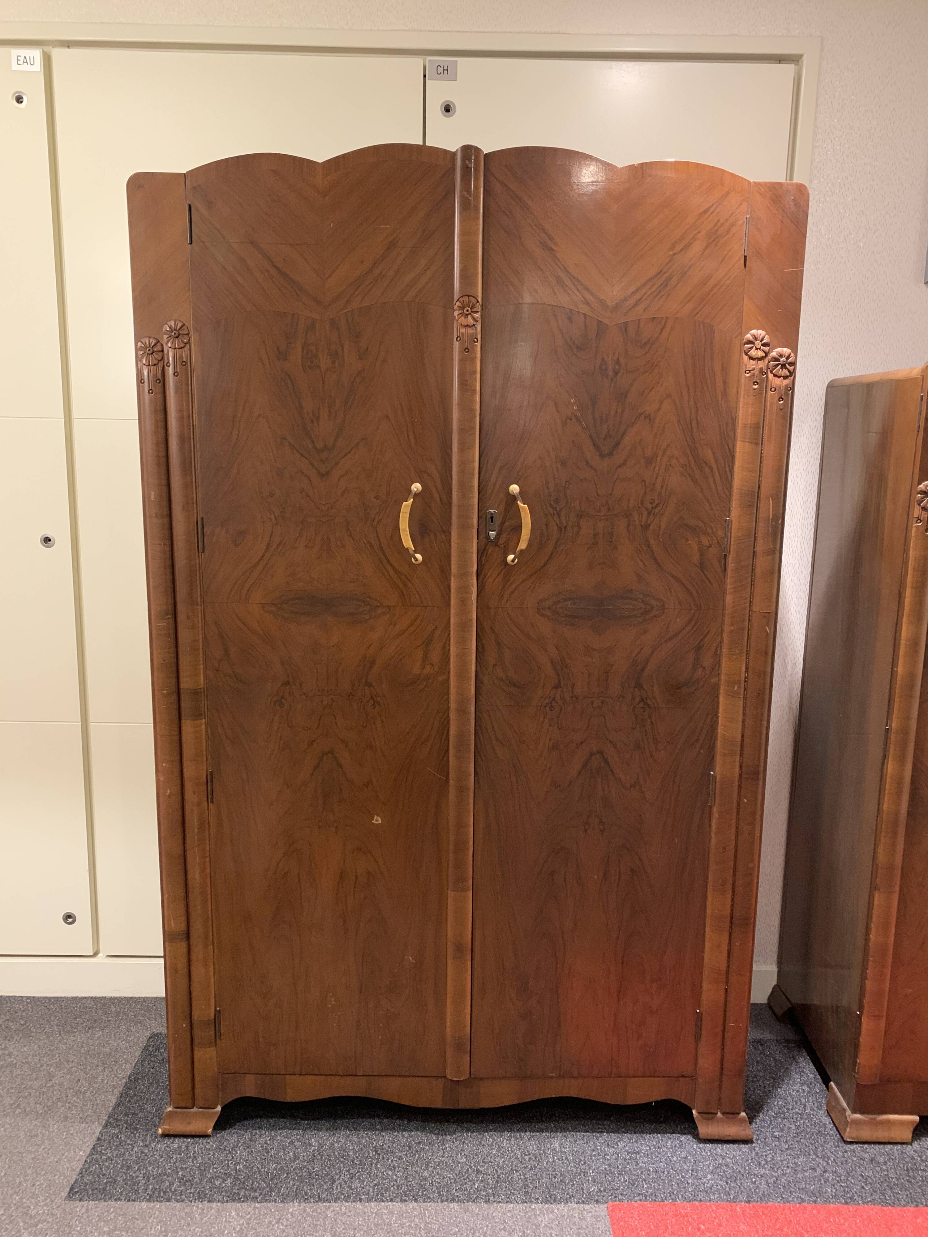 English Art Deco wardrobe
