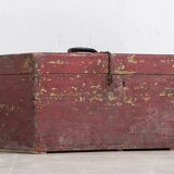 Antique chest with red and green patina (c.1920) #75