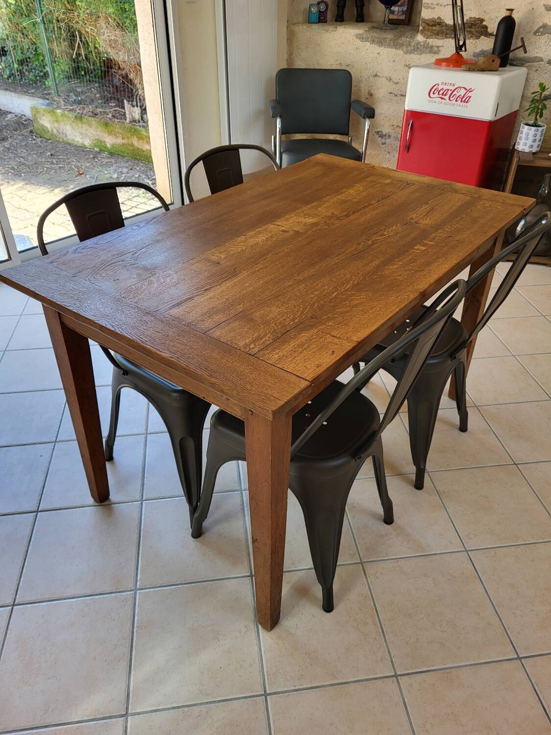 Oak farmhouse table