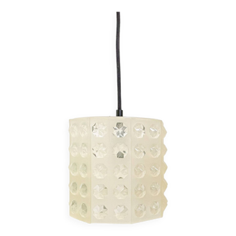 Vintage rotaflex octagonal diamond pendant light