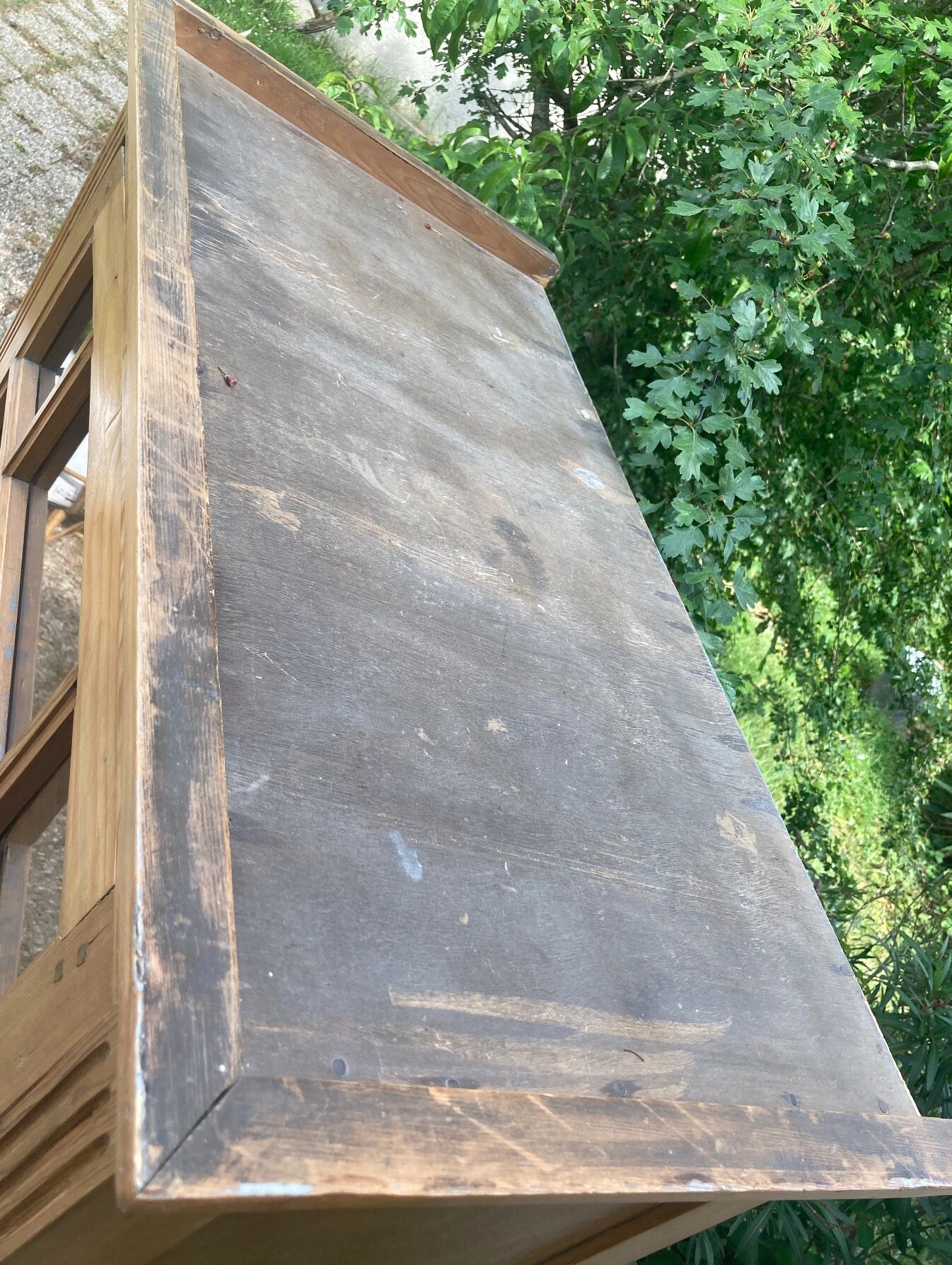 Vintage glazed Parisian wardrobe