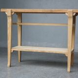 Console 4 feet in style 1940-coloured cerused oak