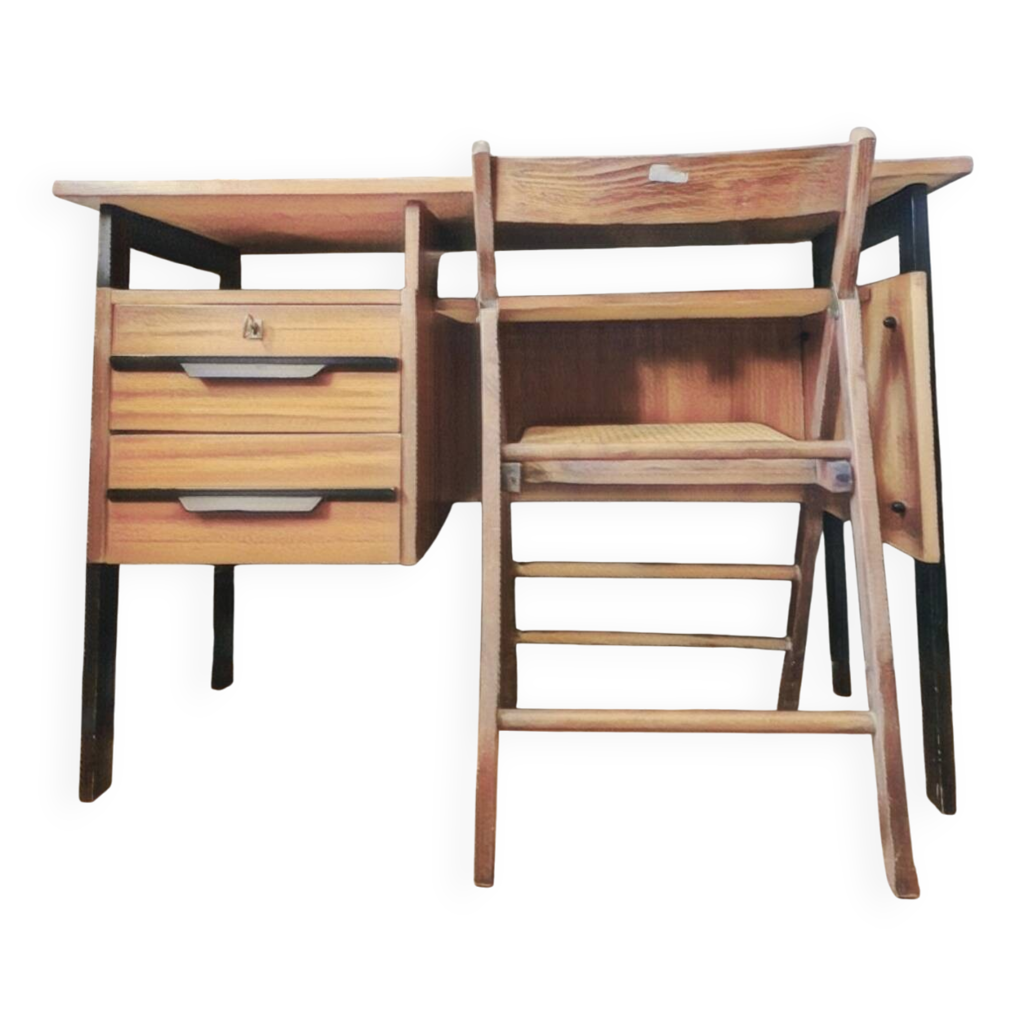 Bureau moderniste teck 1950,60