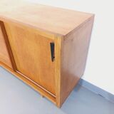 Vintage row in light oak wood from the 60s