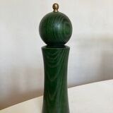 stained wood pepper mill 1970