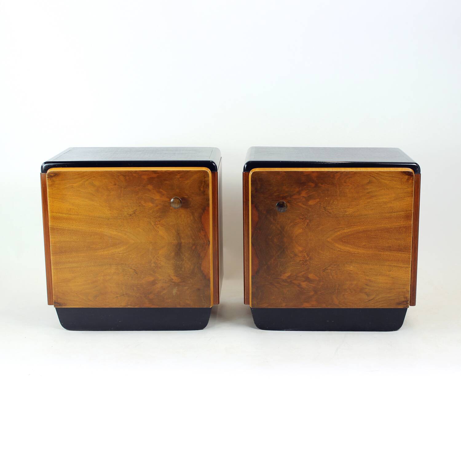 Pair Of Czechoslovak Modernist Bedside Tables, Circa 1935