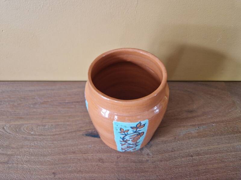 Jean Besnard (1889-1958) - Ceramic vase - Orange colour