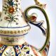 Hand-painted earthenware vase from Rouen, France twentieth century