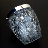1970s Ice bucket Molded and chiseled glass