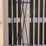 Wrought iron coat rack