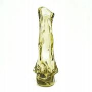 Sekacz vase, crumpled glass, Huta Wołomin, Poland, 1980s