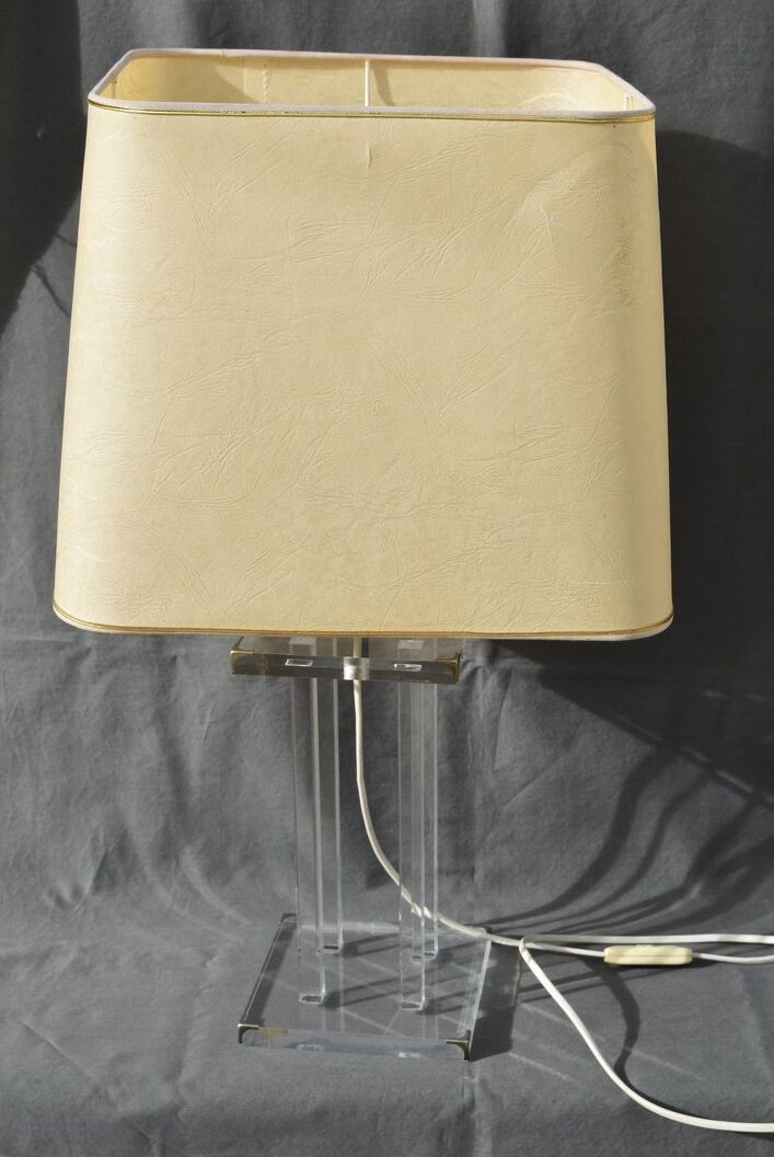 Lamp David Lange plexiglas 1970