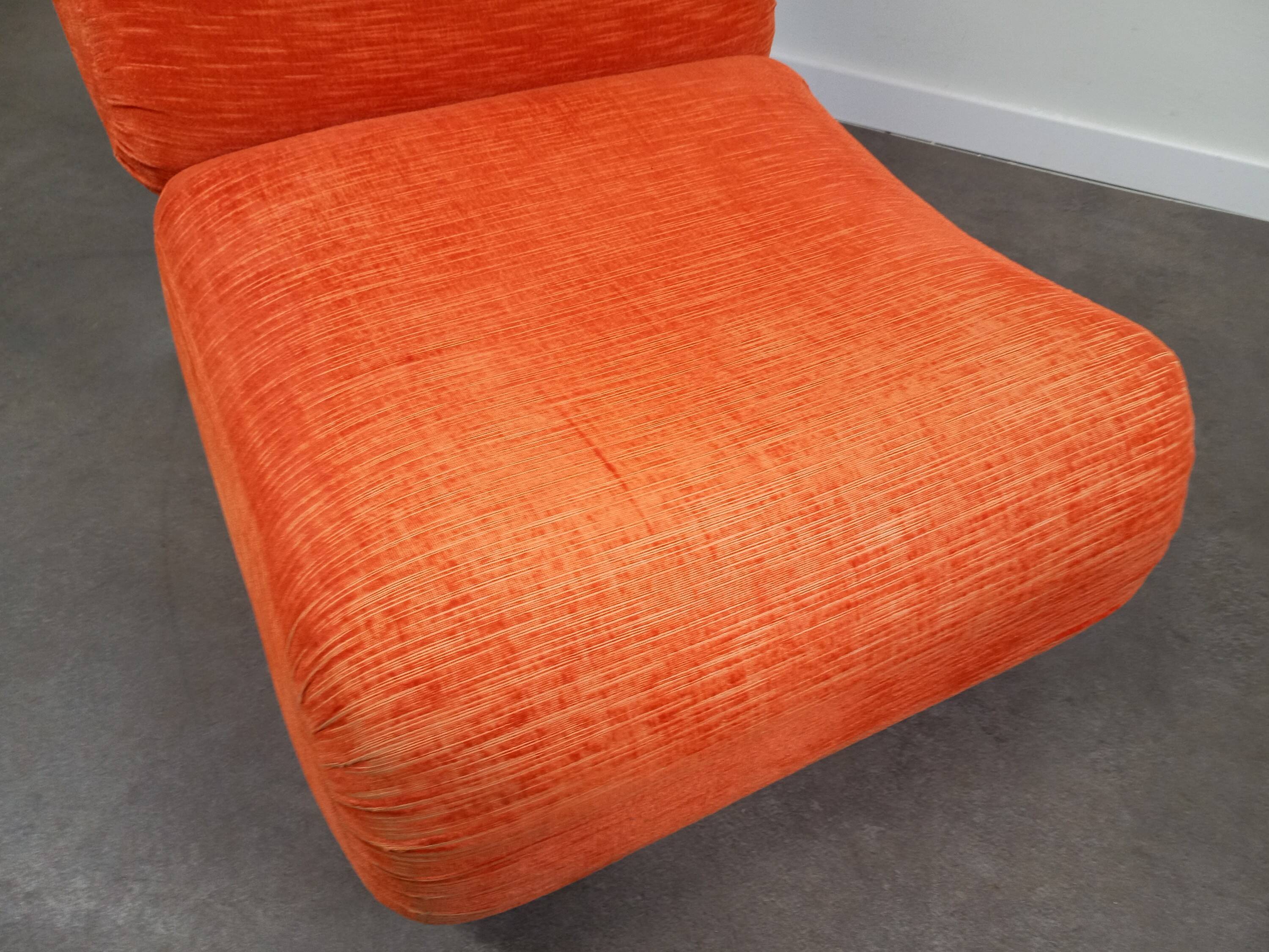 Vintage orange fireside chair