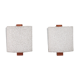 Pair of vintage wood perspex wall lamps, seventies, 70, scandinavian