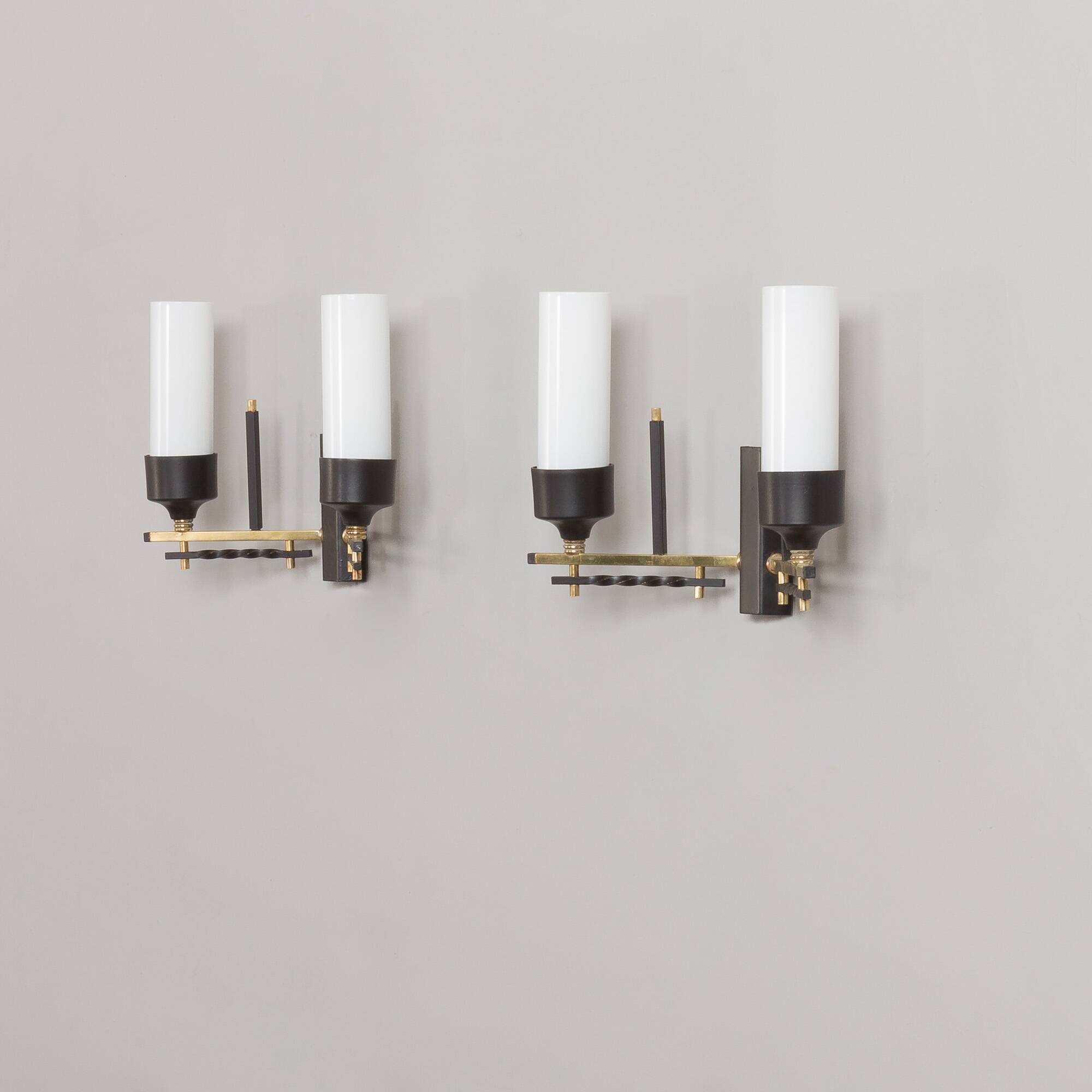 Pair of Italian mid-century wall scones, 1960s