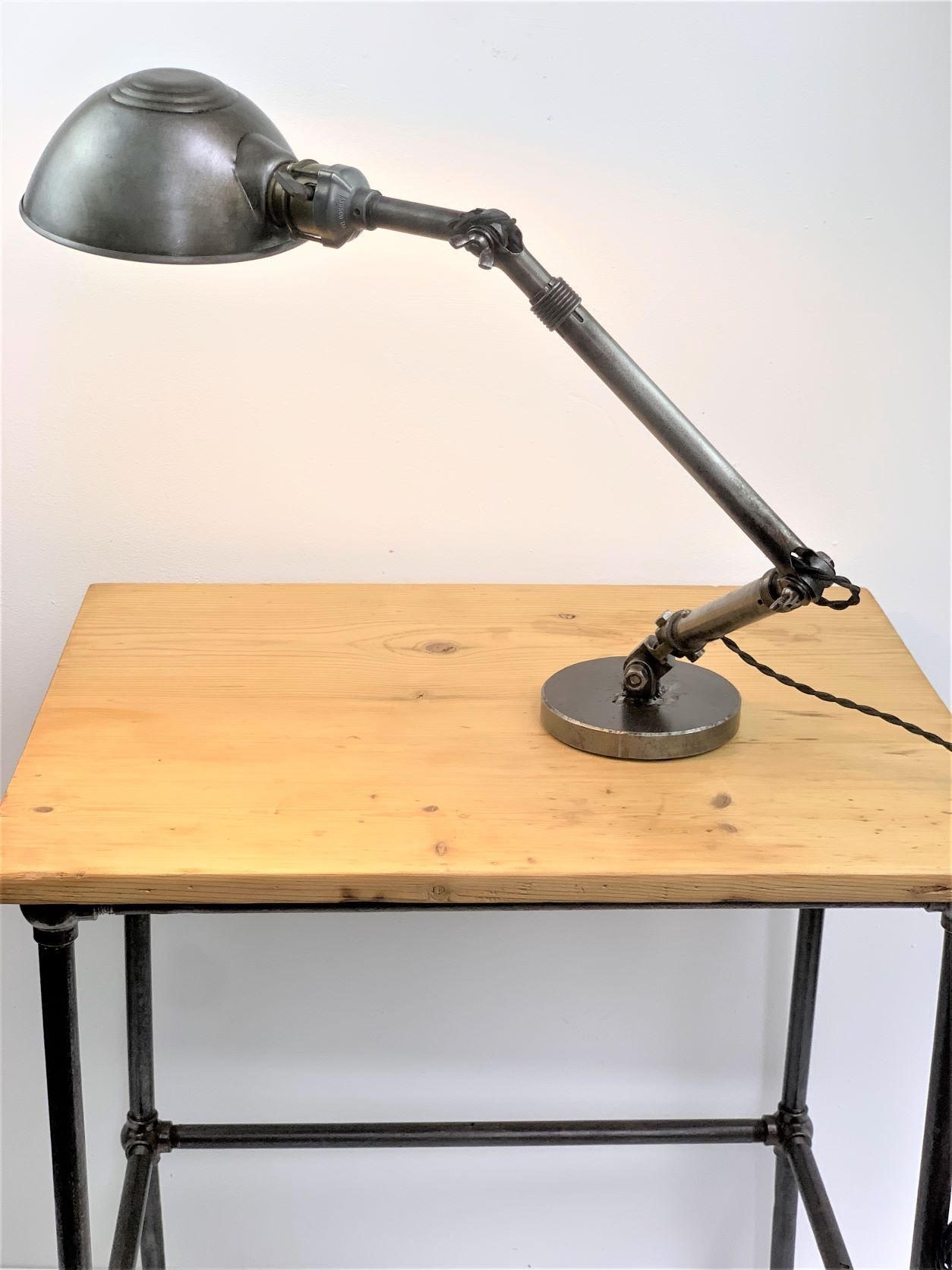 Ajusco adjustable fixture co milwaukee wis old american lamp brand ajusco 1930
